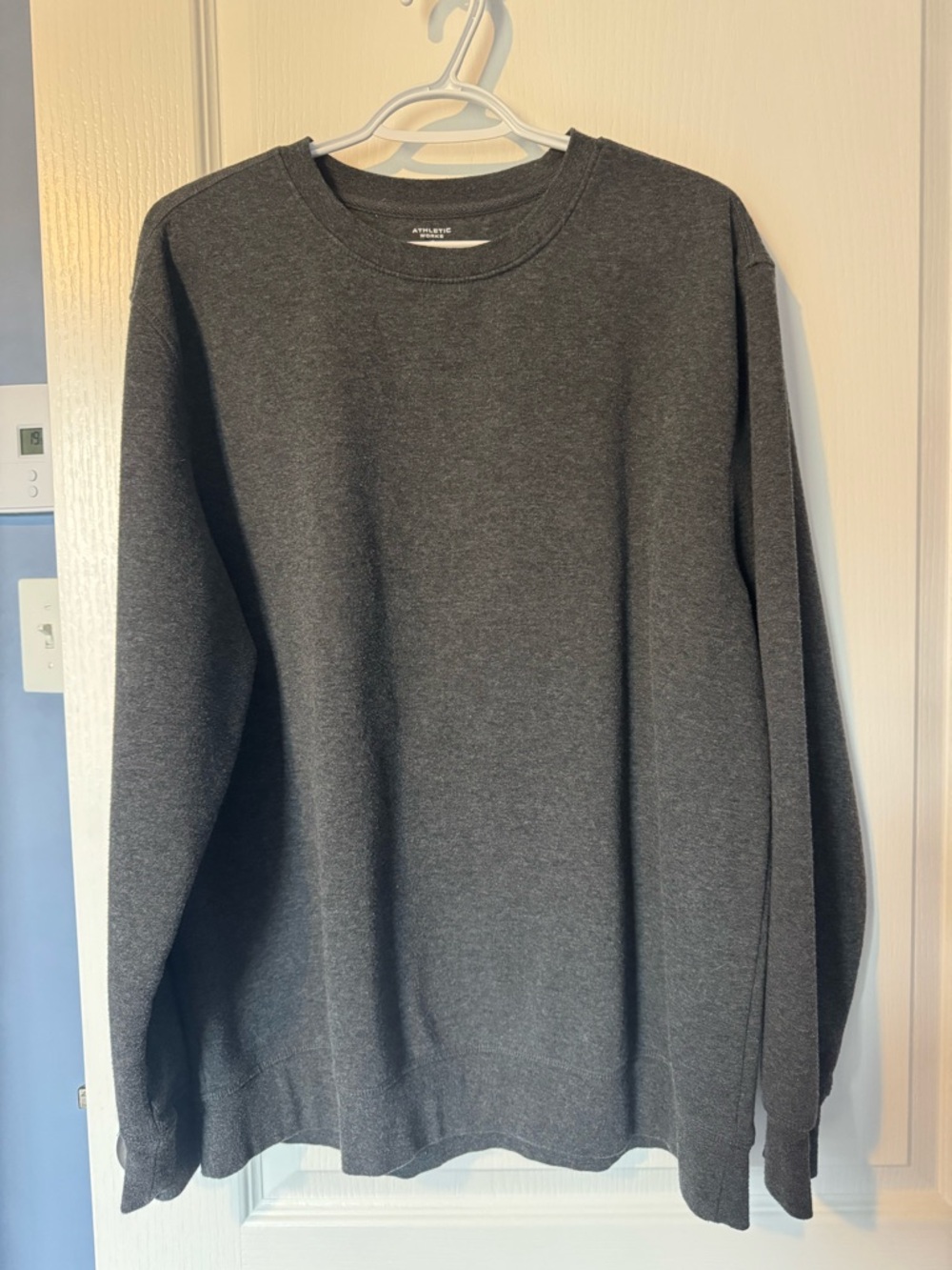 Athletic Works Men's Crewneck Sweater - Dark Charcoal